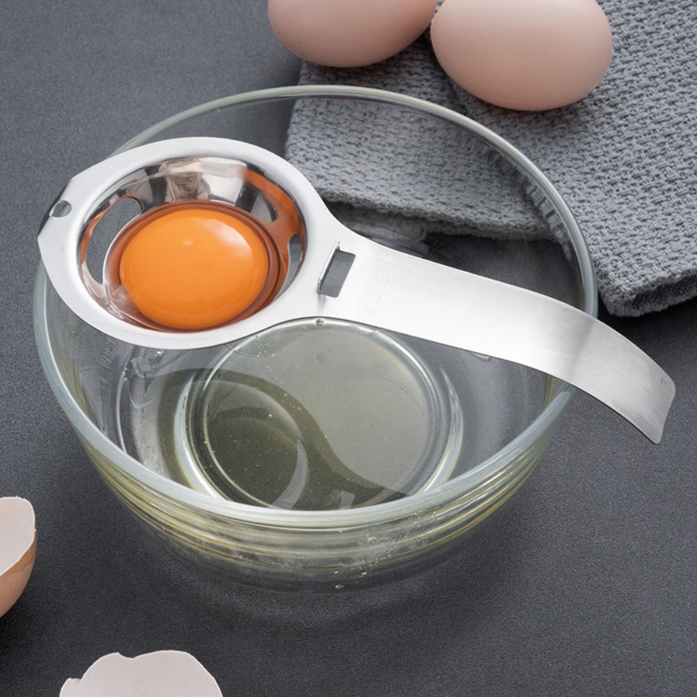 Egg Separator Tool - Stainless Steel Egg Separator Extended Handle