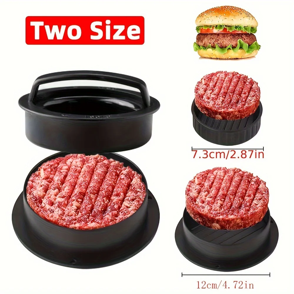 Kitchen Helper Gadgets - Round Hamburger Burger Press Beef Grill