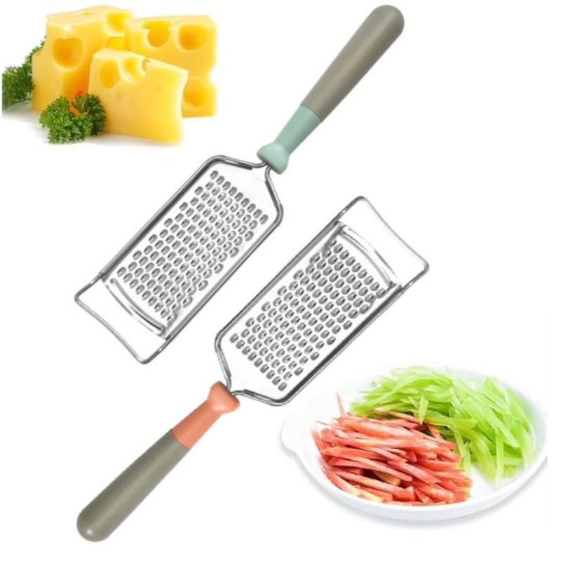 Household Kitchen Gadgets Vegetable Cutter Silk Cutter - Stainless Steel Lemon Cheese Grater Multi-Purpose