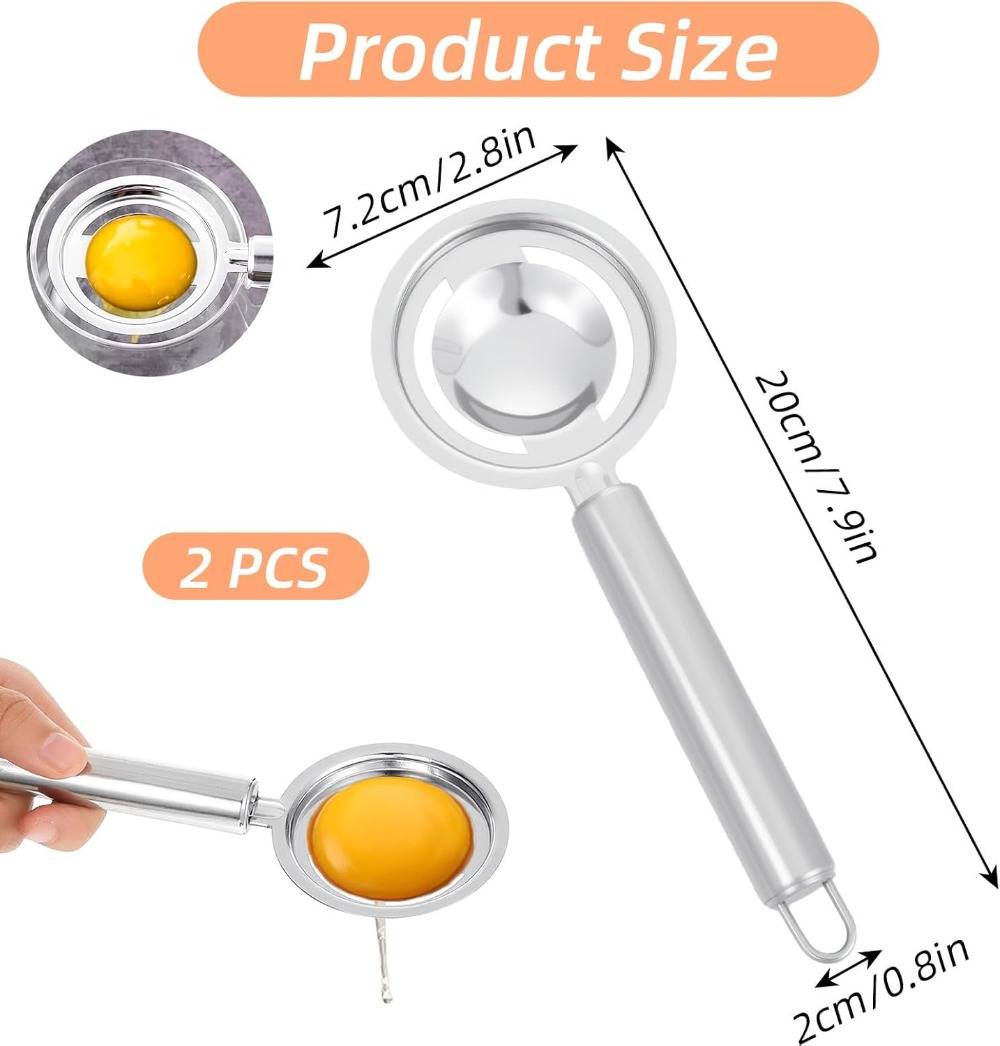 2 Pcs Egg Yolk Separator, Stai - مراجعة Egg Separator Tool وسعره