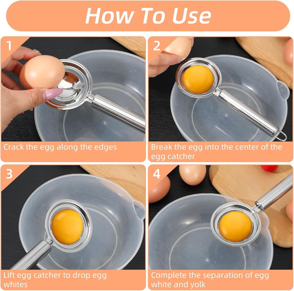 2 Pcs Egg Yolk Separator, Stai - مراجعة Egg Separator Tool وسعره