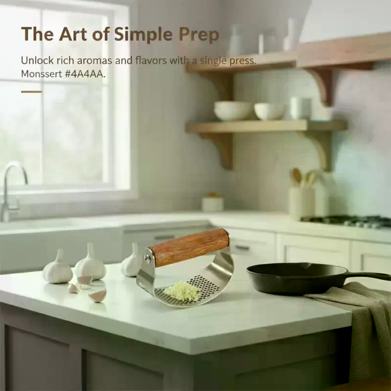 Manual Stainless Steel Garlic  - مراجعة Manual Garlic Press وسعره