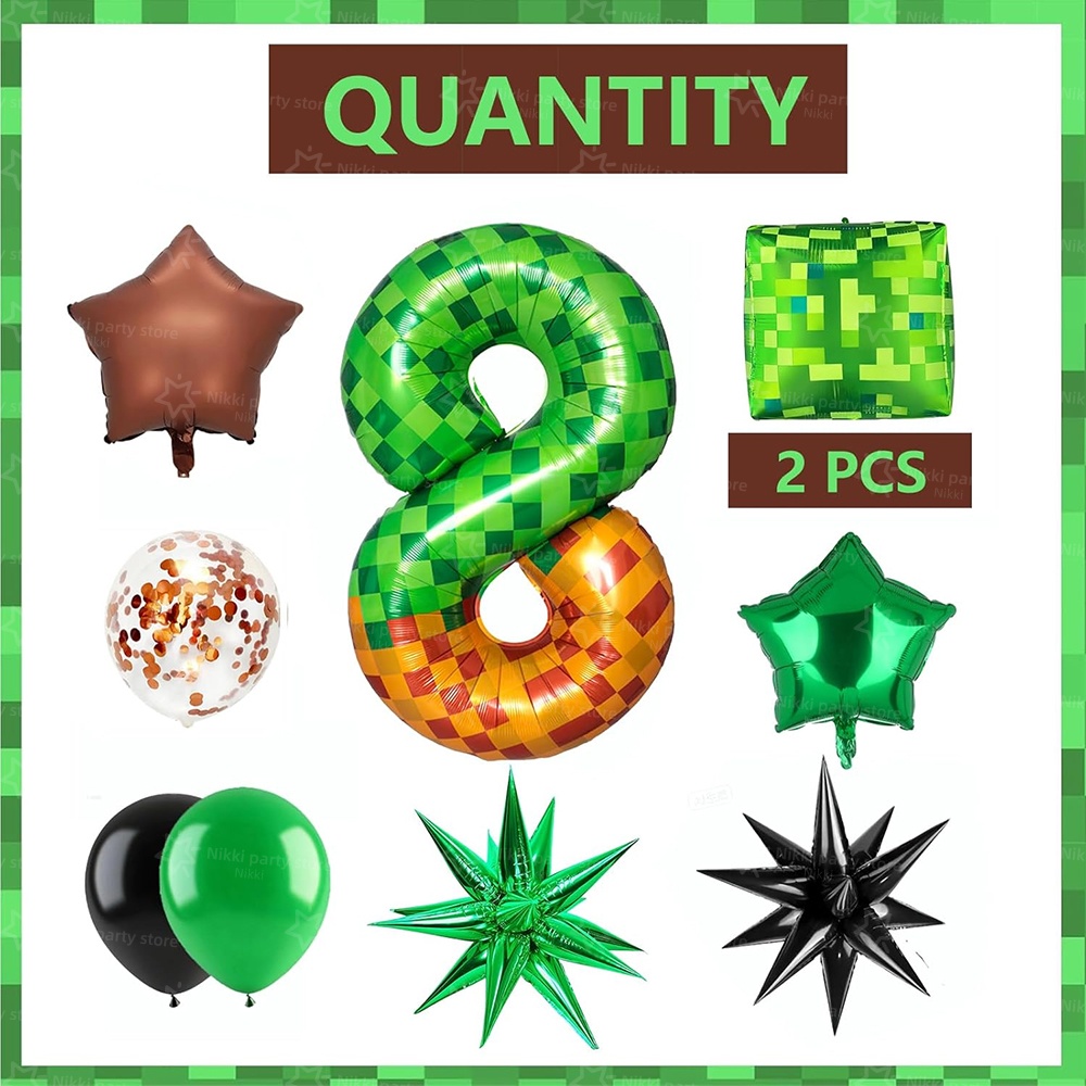 Pixel Miner Number Foil Balloo - مراجعة Kitchen Gadgets Videos وسعره
