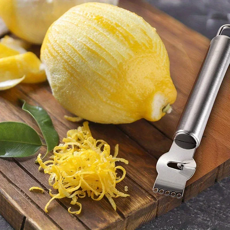 1pc Lemon Zester Grater Stainl - مراجعة Household Kitchen Gadgets Vegetable Cutter Silk Cutter وسعره