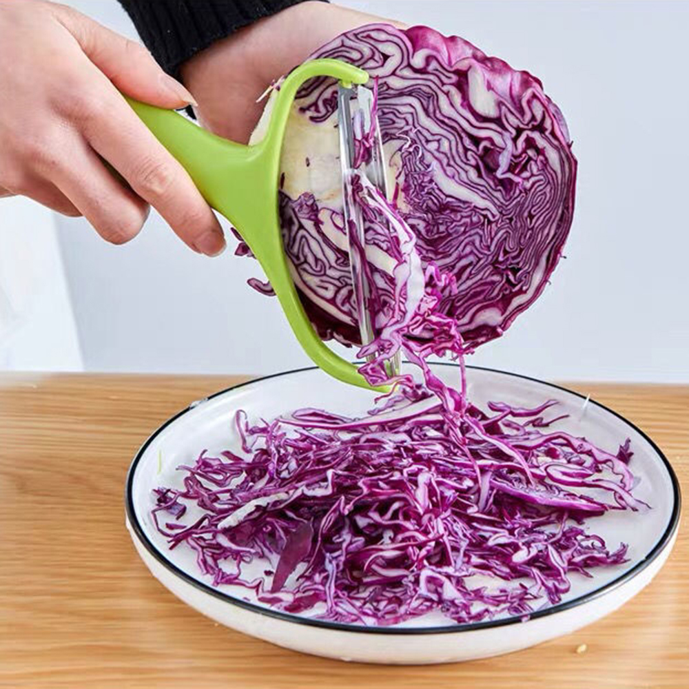 Peeler Vegetables Fruit Stainl - مراجعة Household Kitchen Gadgets Vegetable Cutter Silk Cutter وسعره