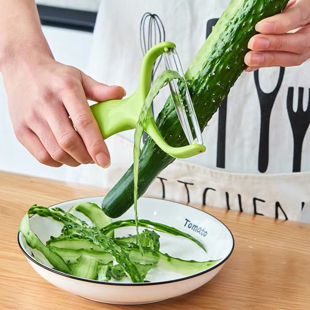 Peeler Vegetables Fruit Stainl - مراجعة Household Kitchen Gadgets Vegetable Cutter Silk Cutter وسعره