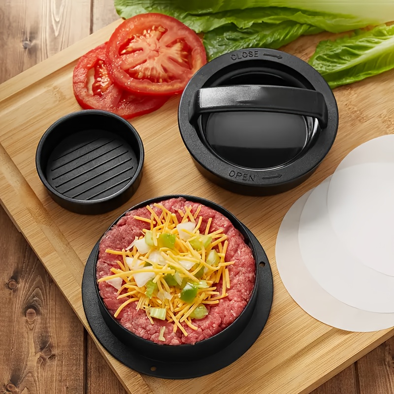 Round Hamburger Burger Press B - مراجعة Kitchen Helper Gadgets وسعره
