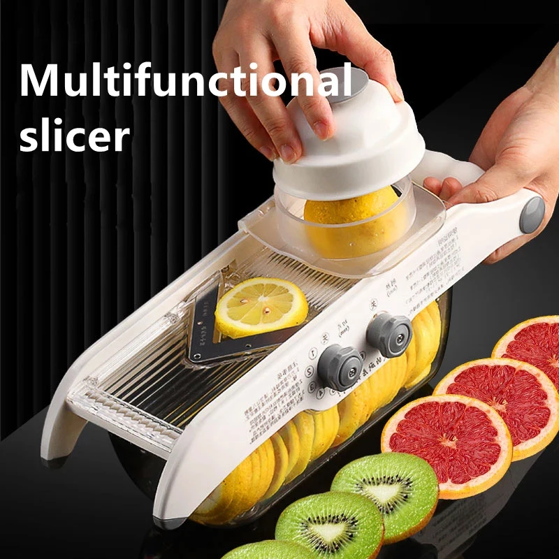 Multifunctional Lemon Slicer V - مراجعة Household Kitchen Gadgets Vegetable Cutter Silk Cutter وسعره