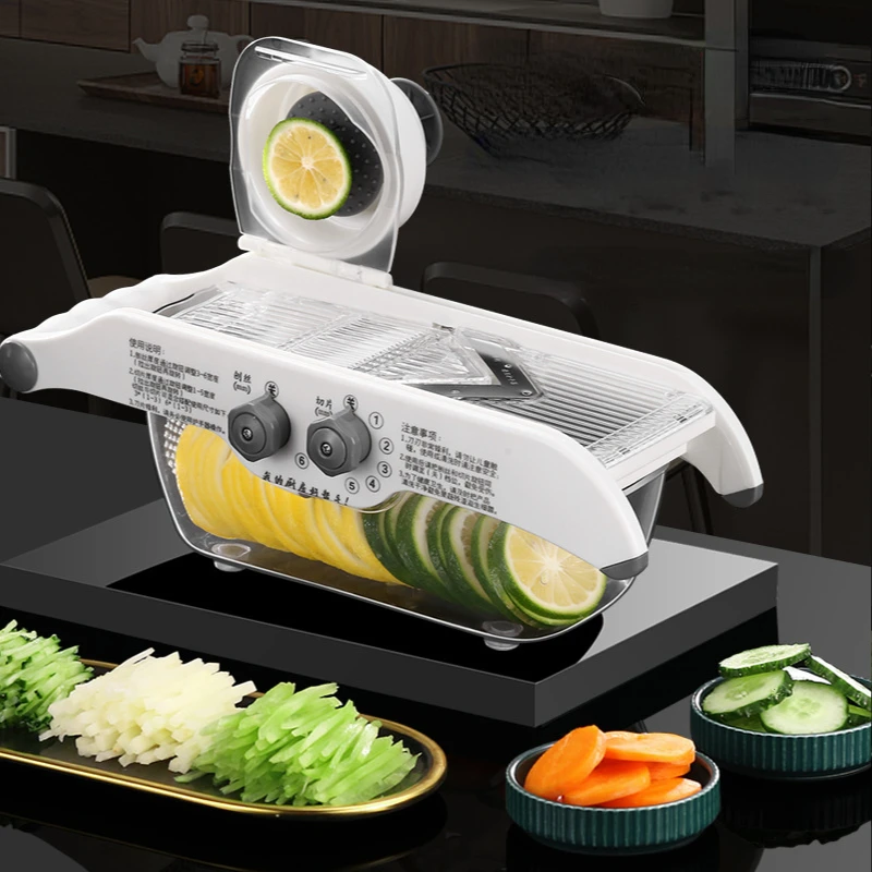 Multifunctional Lemon Slicer V - مراجعة Household Kitchen Gadgets Vegetable Cutter Silk Cutter وسعره