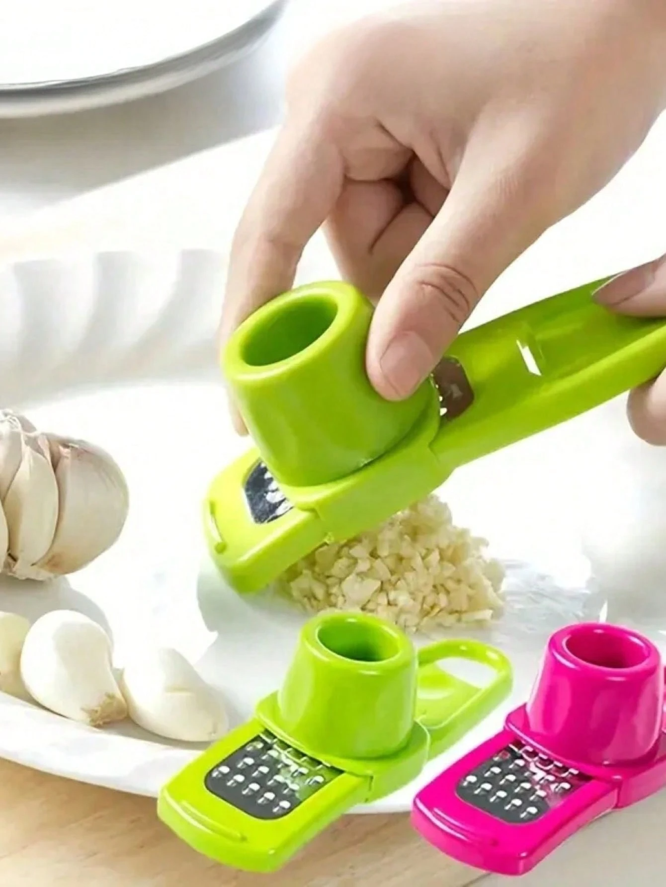 1/2pc Mini Garlic Grinder Crea - مراجعة Manual Garlic Press وسعره