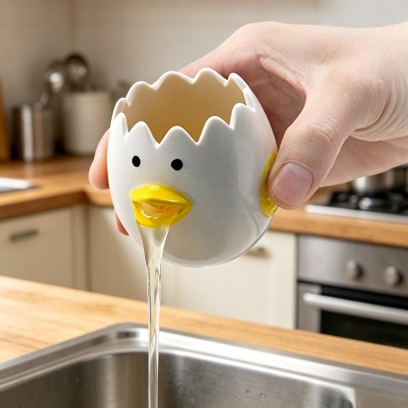 Ins Cute Ceramic Egg Separator - مراجعة Egg Separator Tool وسعره