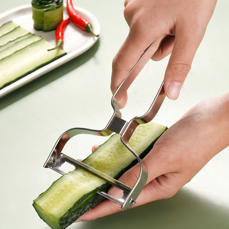 Stainless Steel Cabbage Grater - مراجعة Household Kitchen Gadgets Vegetable Cutter Silk Cutter وسعره
