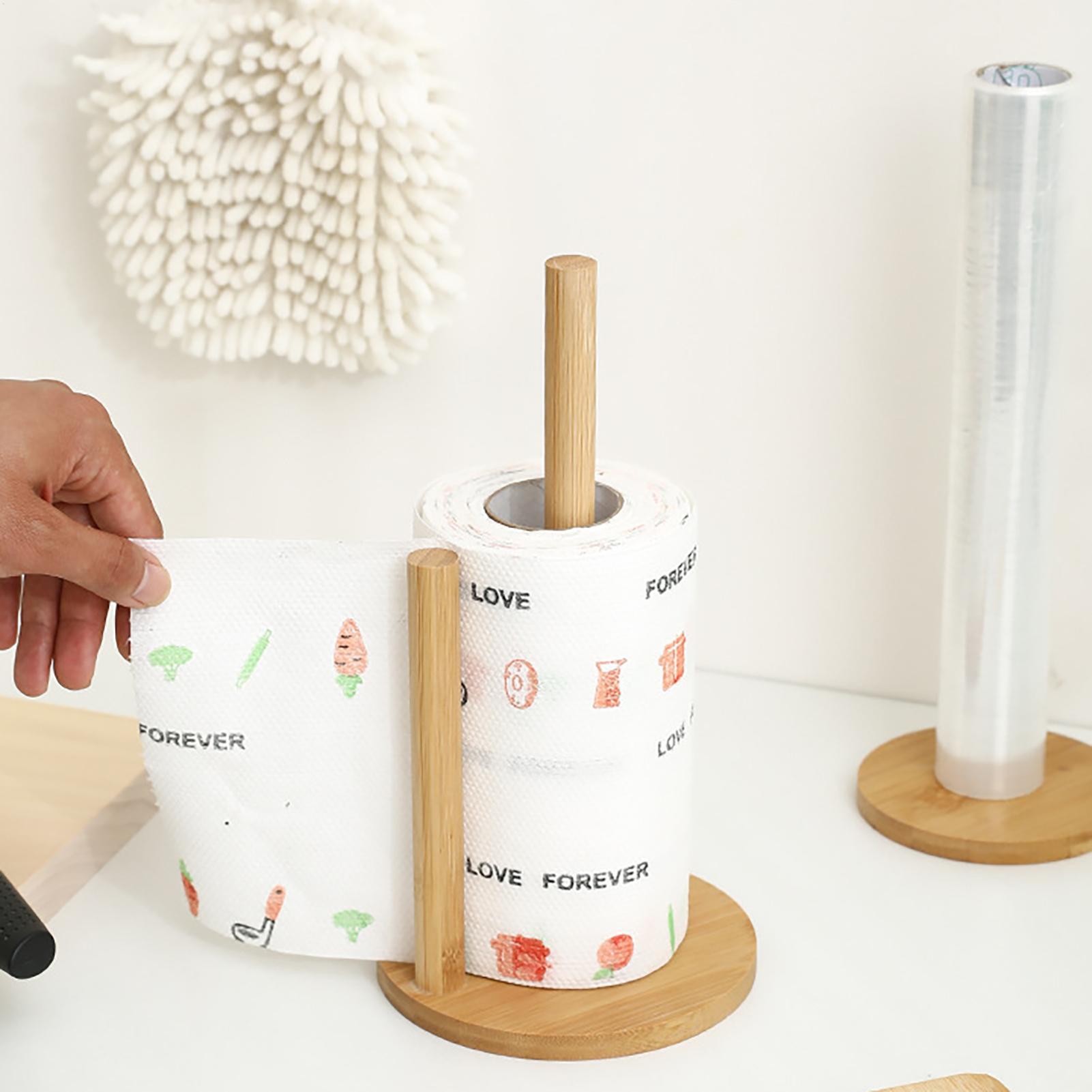 Bamboo Paper Towel Holder Wood - مراجعة Kitchen Gadgets Dropshipping وسعره