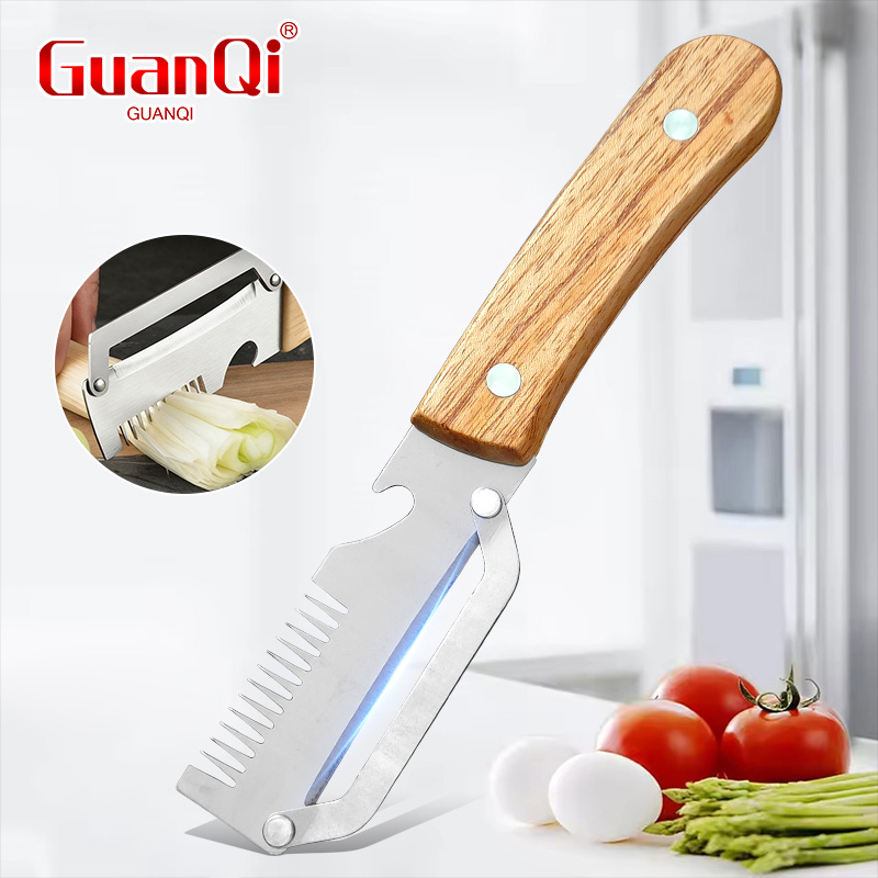 Multi-functional Peeler Stainl - مراجعة Household Kitchen Gadgets Vegetable Cutter Silk Cutter وسعره