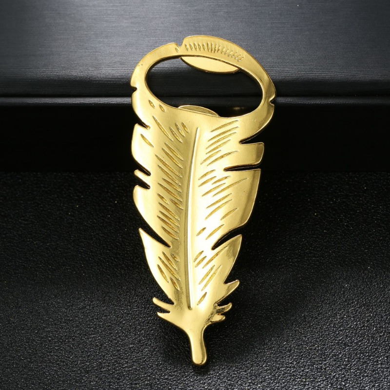 Gold Feather Zinc Alloy Beer B - مراجعة Kitchen Gadgets For Gifts وسعره