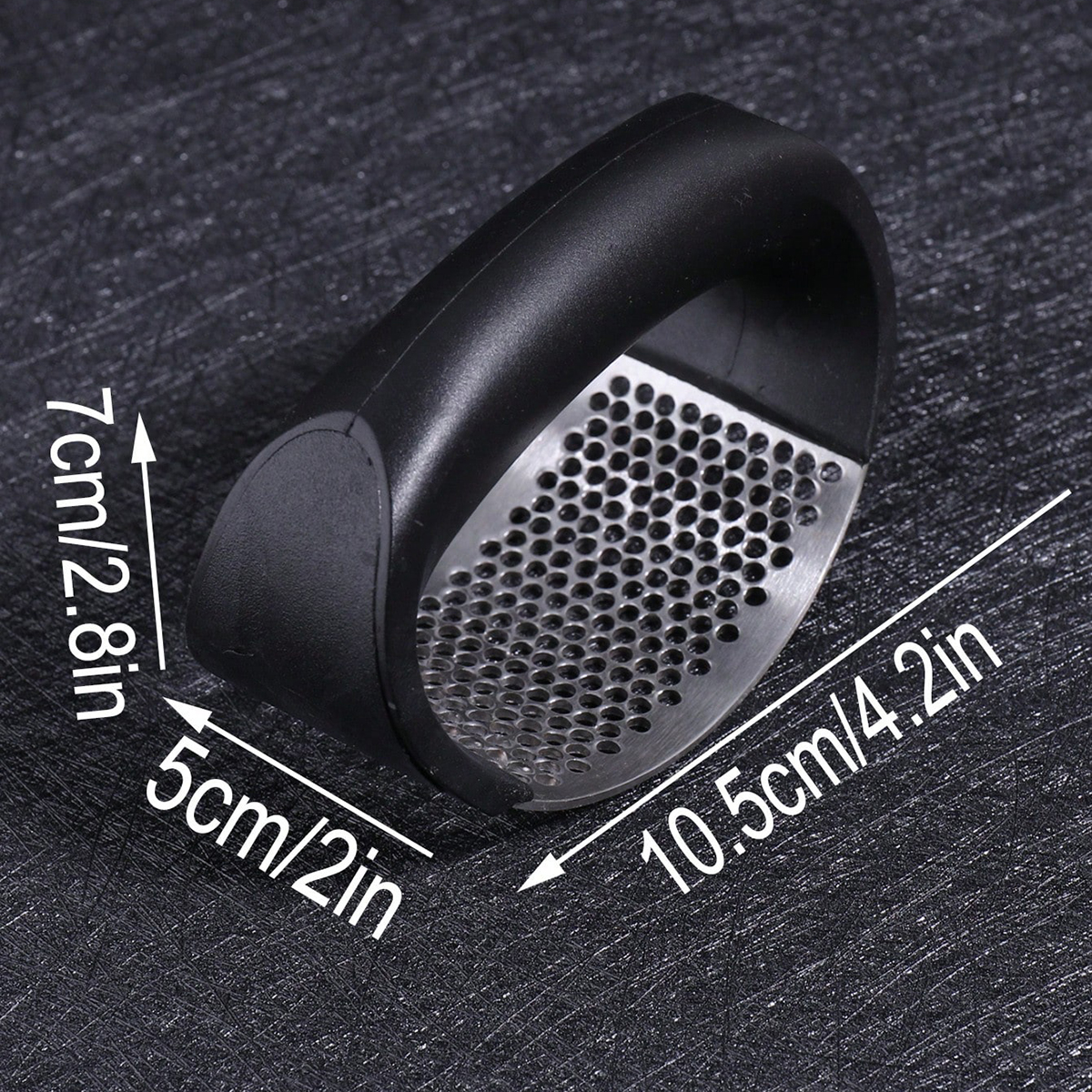 Stainless Steel Garlic Press - - مراجعة Manual Garlic Press وسعره