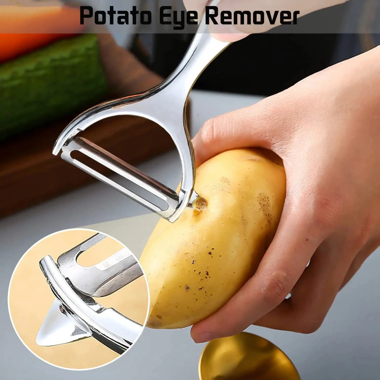 1PC Stainless Steel Vegetable  - مراجعة Household Kitchen Gadgets Vegetable Cutter Silk Cutter وسعره