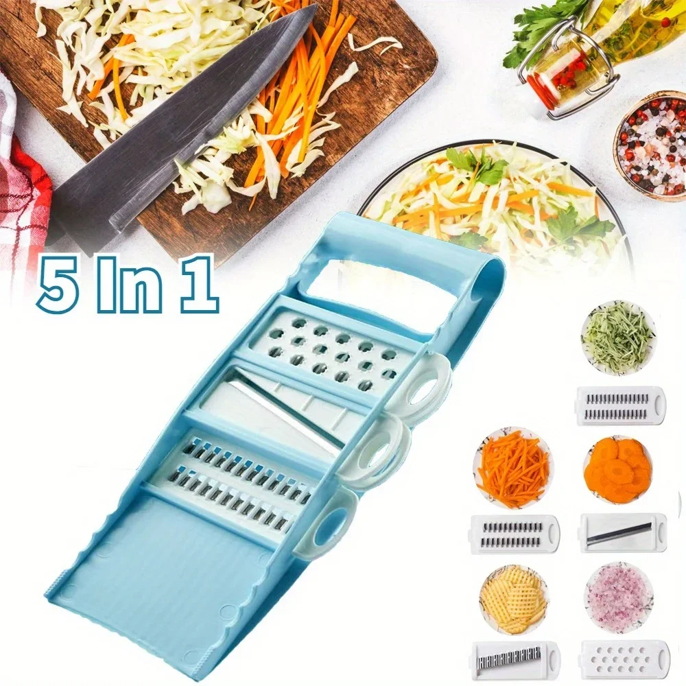 5-in-1 Manual Vegetable Choppe - مراجعة Kitchen Helper Gadgets وسعره