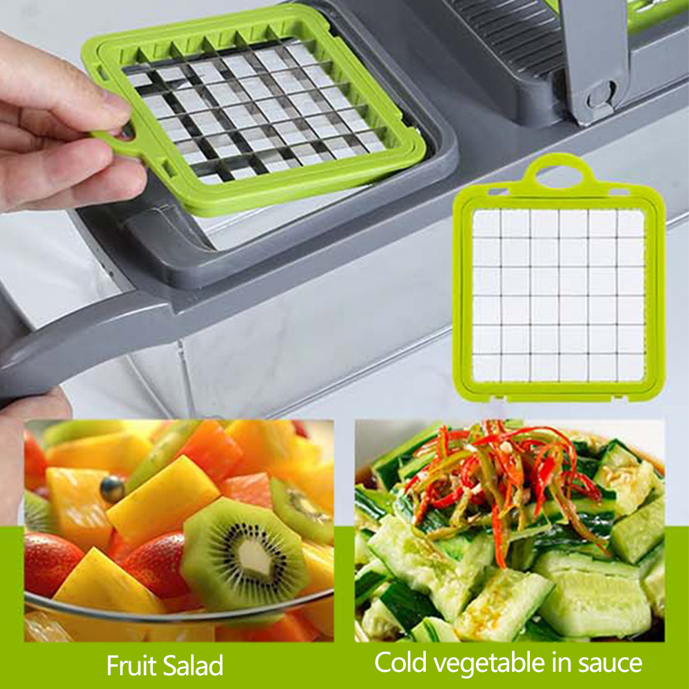Vegetable Cutter Multifunction - مراجعة Household Kitchen Gadgets Vegetable Cutter Silk Cutter وسعره