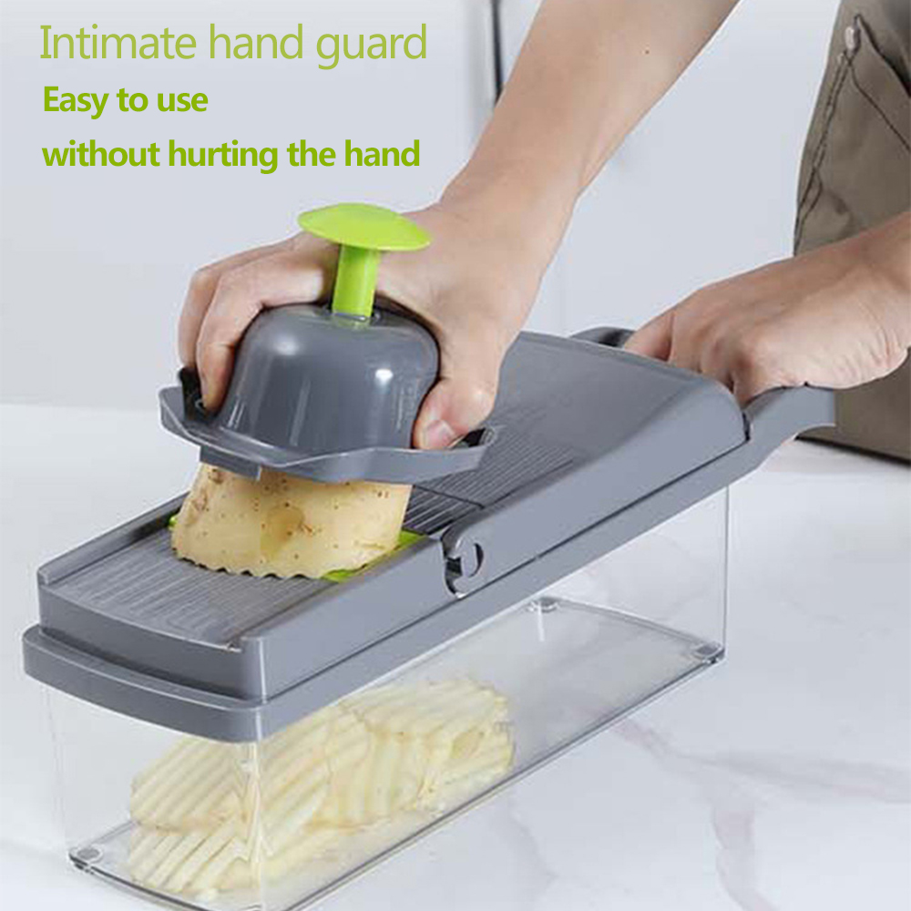 Vegetable Cutter Multifunction - مراجعة Household Kitchen Gadgets Vegetable Cutter Silk Cutter وسعره