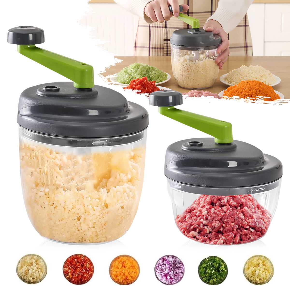 1pc 520/900ML Manual Meat Minc - مراجعة Manual Garlic Press وسعره