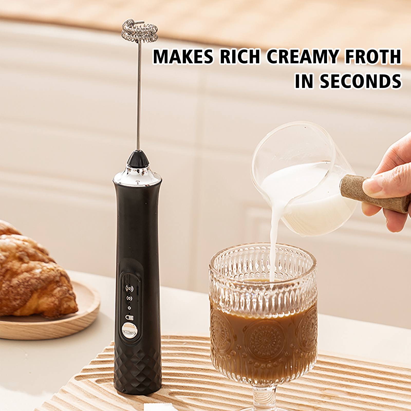 Powerful Electric Milk Frother - مراجعة Healthy Kitchen Gadgets وسعره