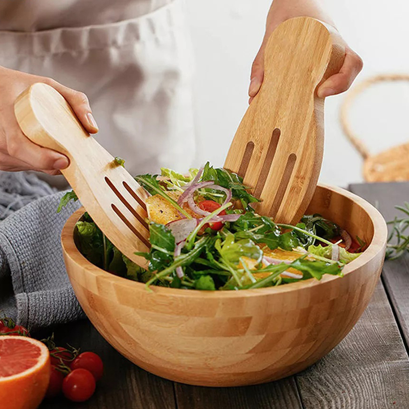 2Pcs Salad Hands Bamboo Salad  - مراجعة Kitchen Helper Gadgets وسعره