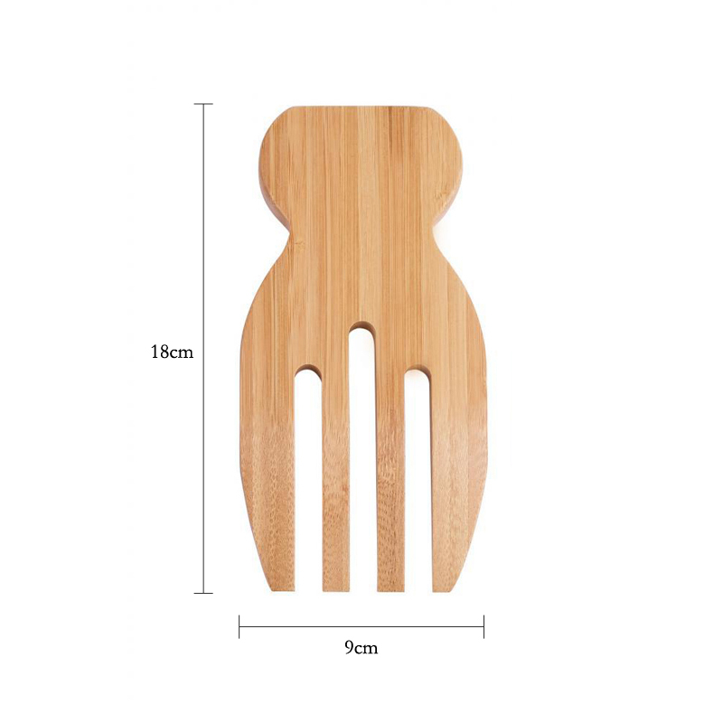 2Pcs Salad Hands Bamboo Salad  - مراجعة Kitchen Helper Gadgets وسعره