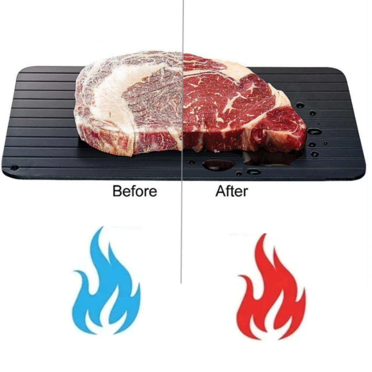 1pcs Fast Defrost Tray Fast Th - مراجعة Kitchen Gadgets Dropshipping وسعره