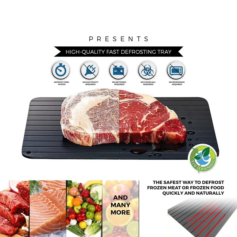 1pcs Fast Defrost Tray Fast Th - مراجعة Kitchen Gadgets Dropshipping وسعره