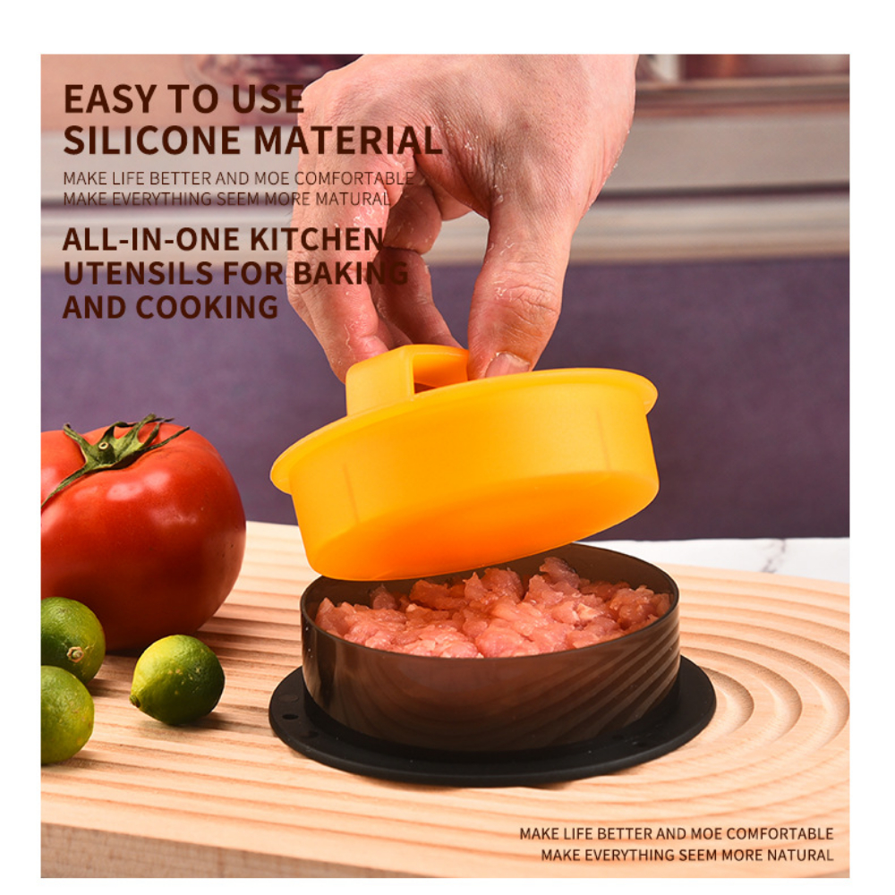 Round Hamburger Burger Press B - مراجعة Kitchen Helper Gadgets وسعره