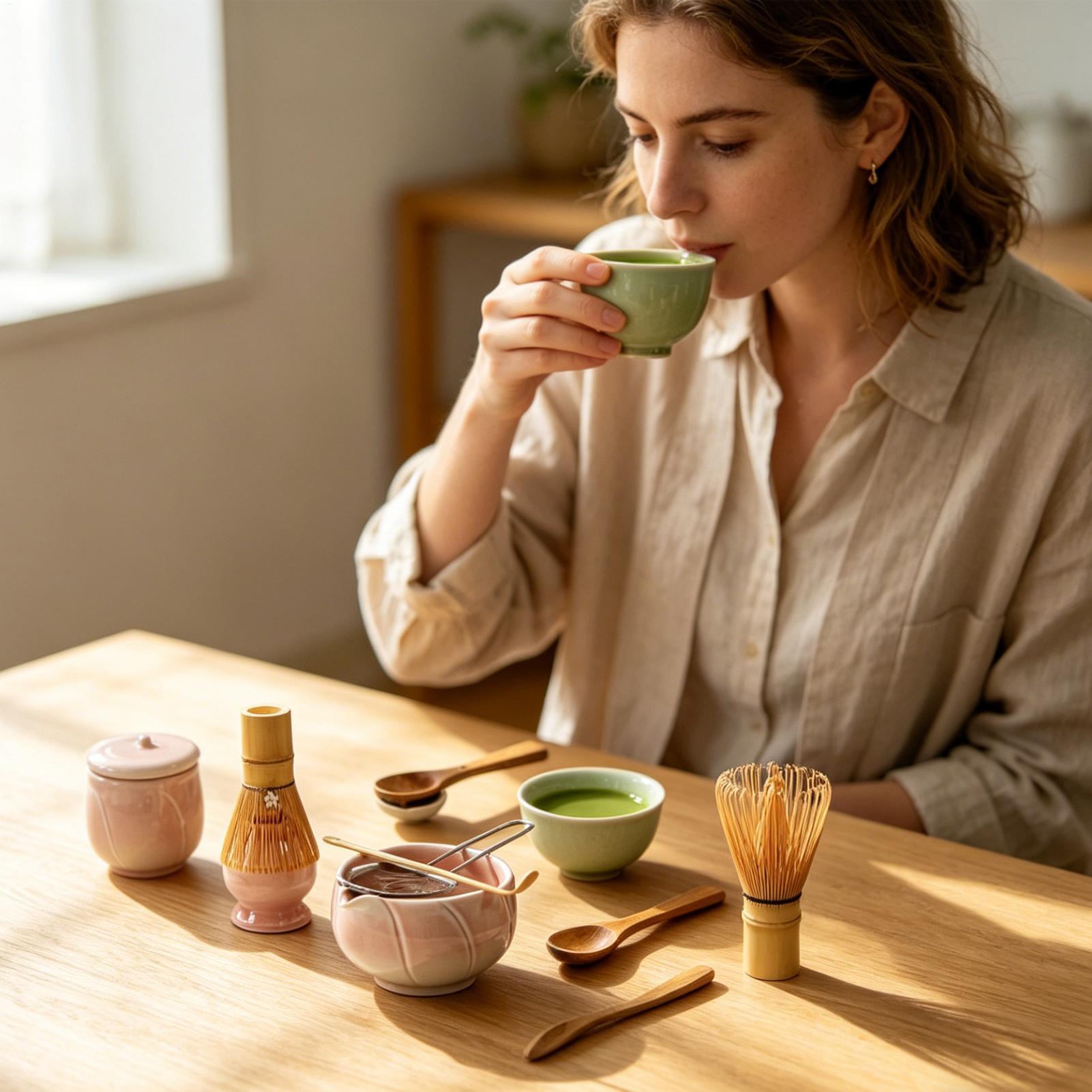 Tea Set with Whisk Scoop Ceram - مراجعة Kitchen Gadgets For Women وسعره