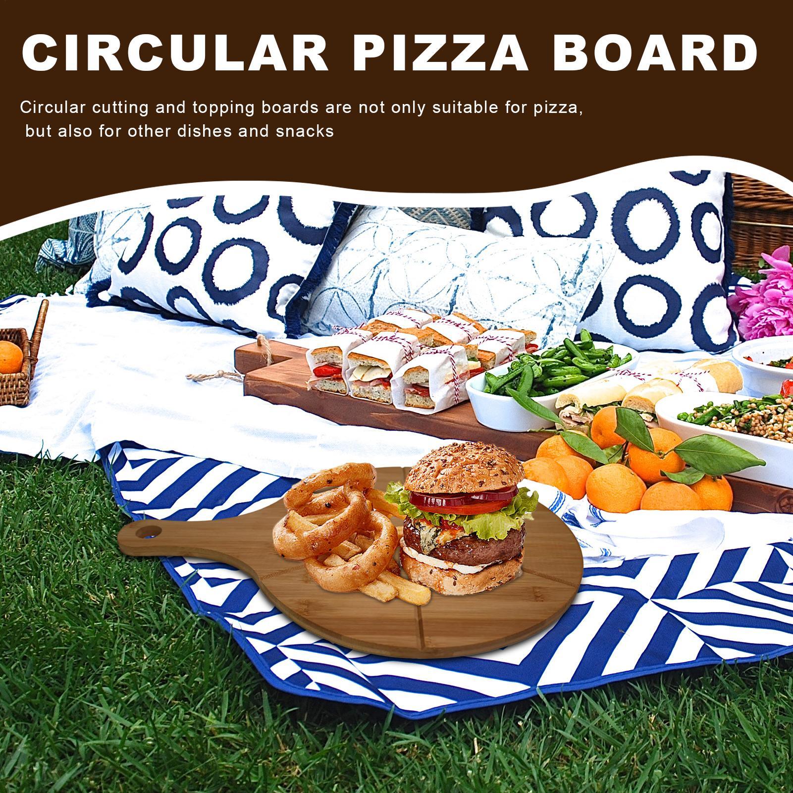 Pizza Cutting Board Wooden Rou - مراجعة Kitchen Gadgets Guide وسعره