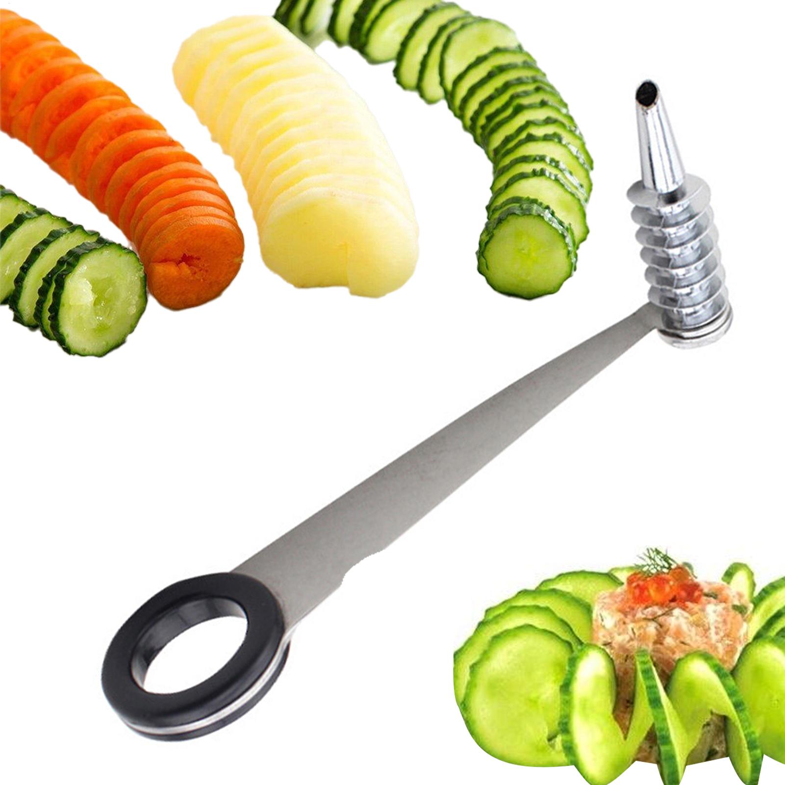 Spiral Slicer Blade Cucumber C - مراجعة Household Kitchen Gadgets Vegetable Cutter Silk Cutter وسعره