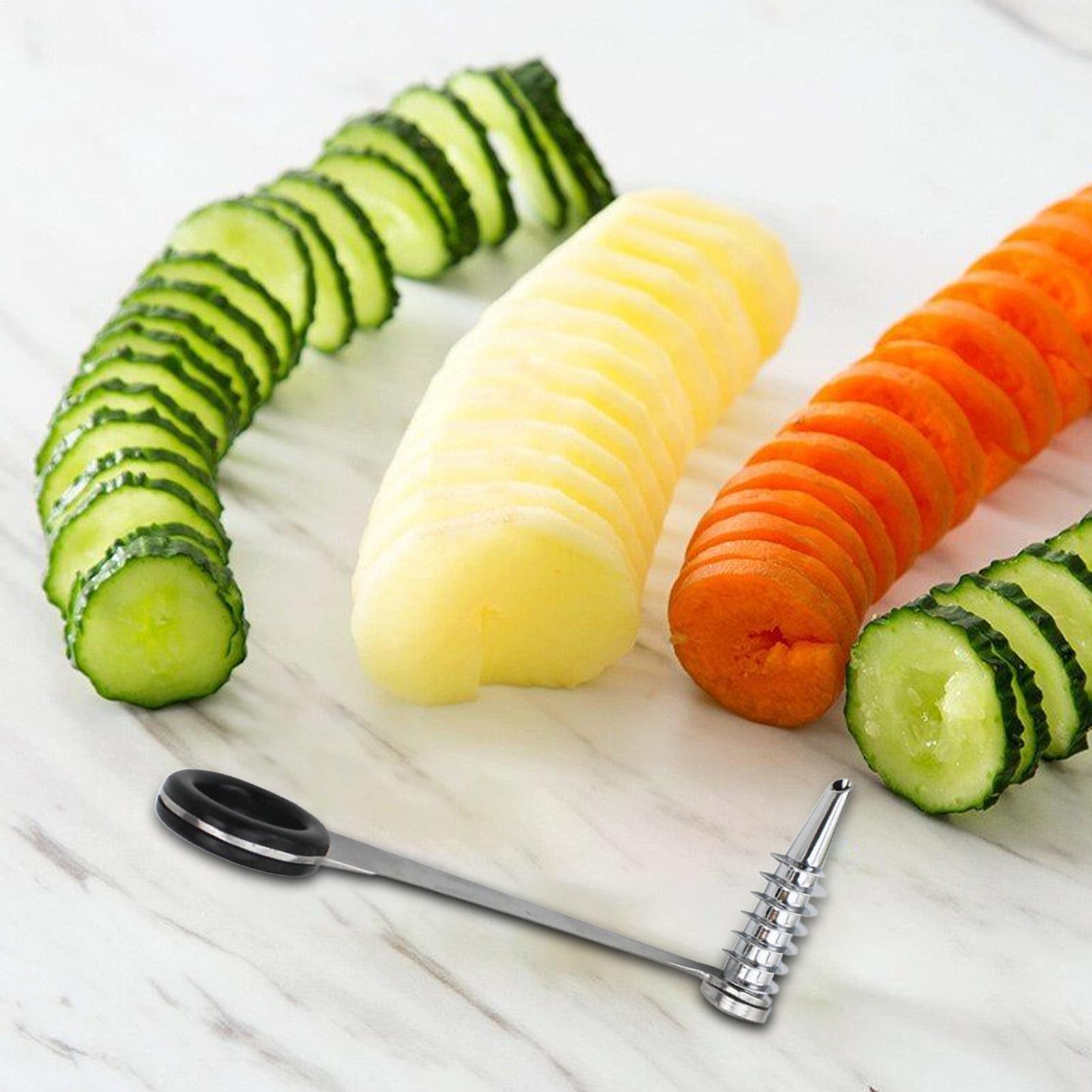 Spiral Slicer Blade Cucumber C - مراجعة Household Kitchen Gadgets Vegetable Cutter Silk Cutter وسعره