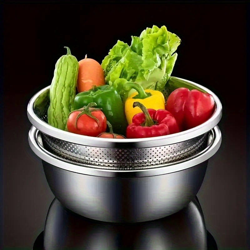 2pcs Stainless Steel Colander  - مراجعة Kitchen Gadgets 2025 وسعره