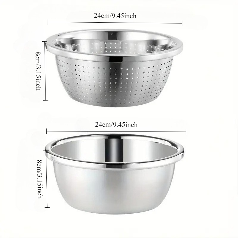 2pcs Stainless Steel Colander  - مراجعة Kitchen Gadgets 2025 وسعره