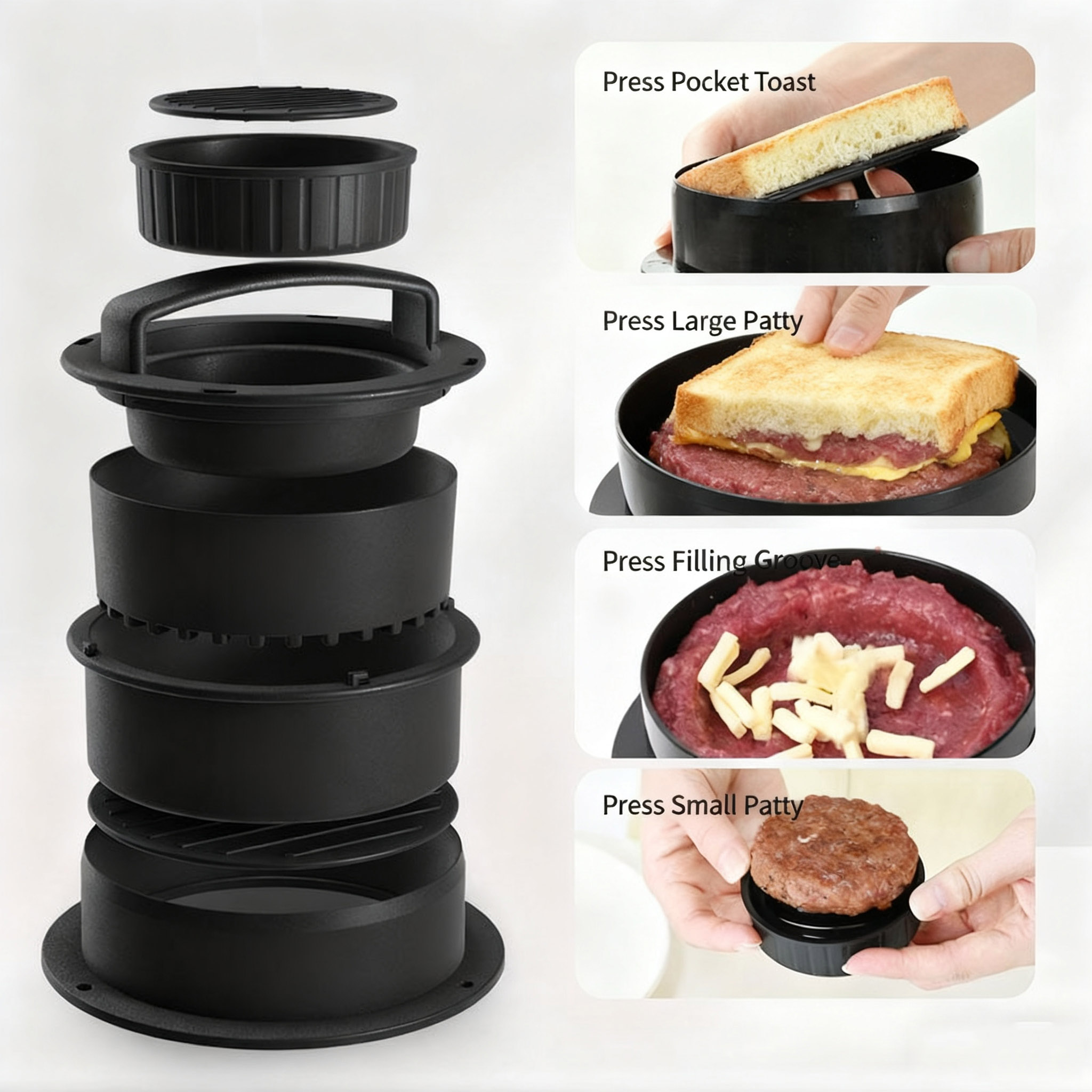 Non-stick Hamburger Press Mold - مراجعة Kitchen Helper Gadgets وسعره