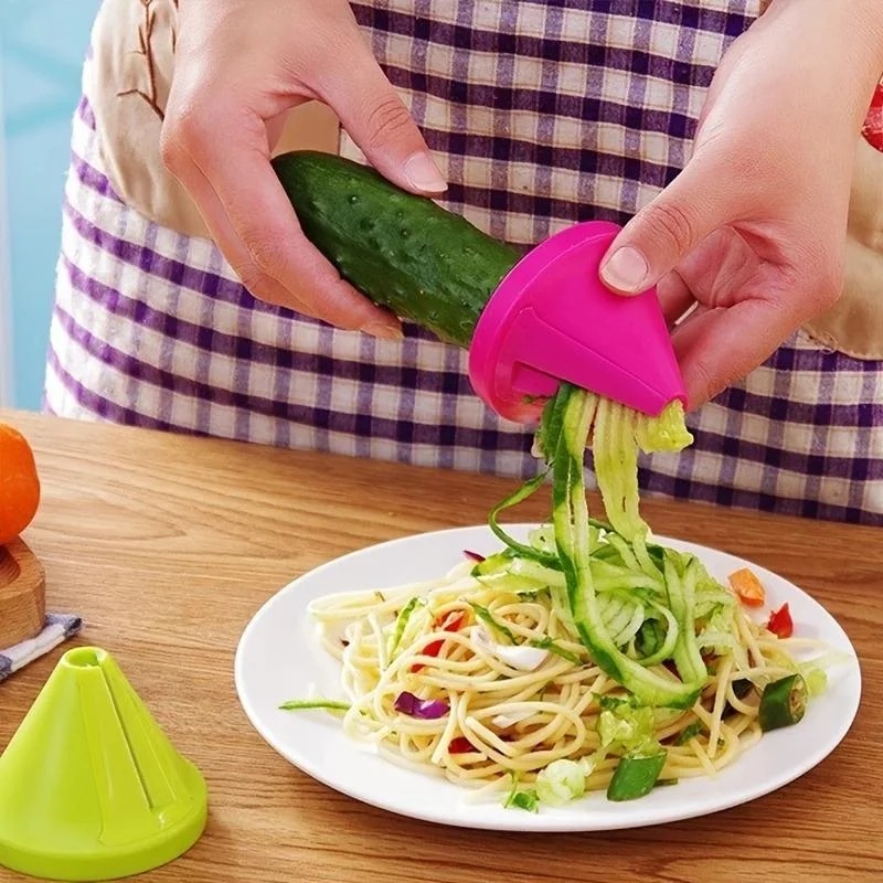 Kitchen Rotating ShredderSpira - مراجعة Household Kitchen Gadgets Vegetable Cutter Silk Cutter وسعره