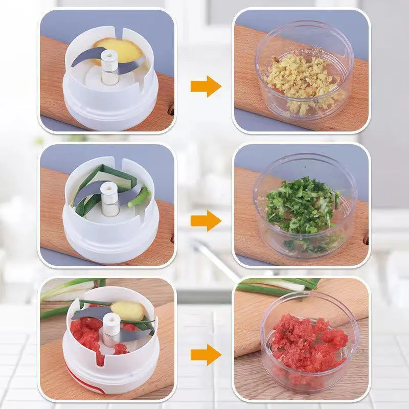 Plastic Garlic Crusher Press V - مراجعة Healthy Kitchen Gadgets وسعره