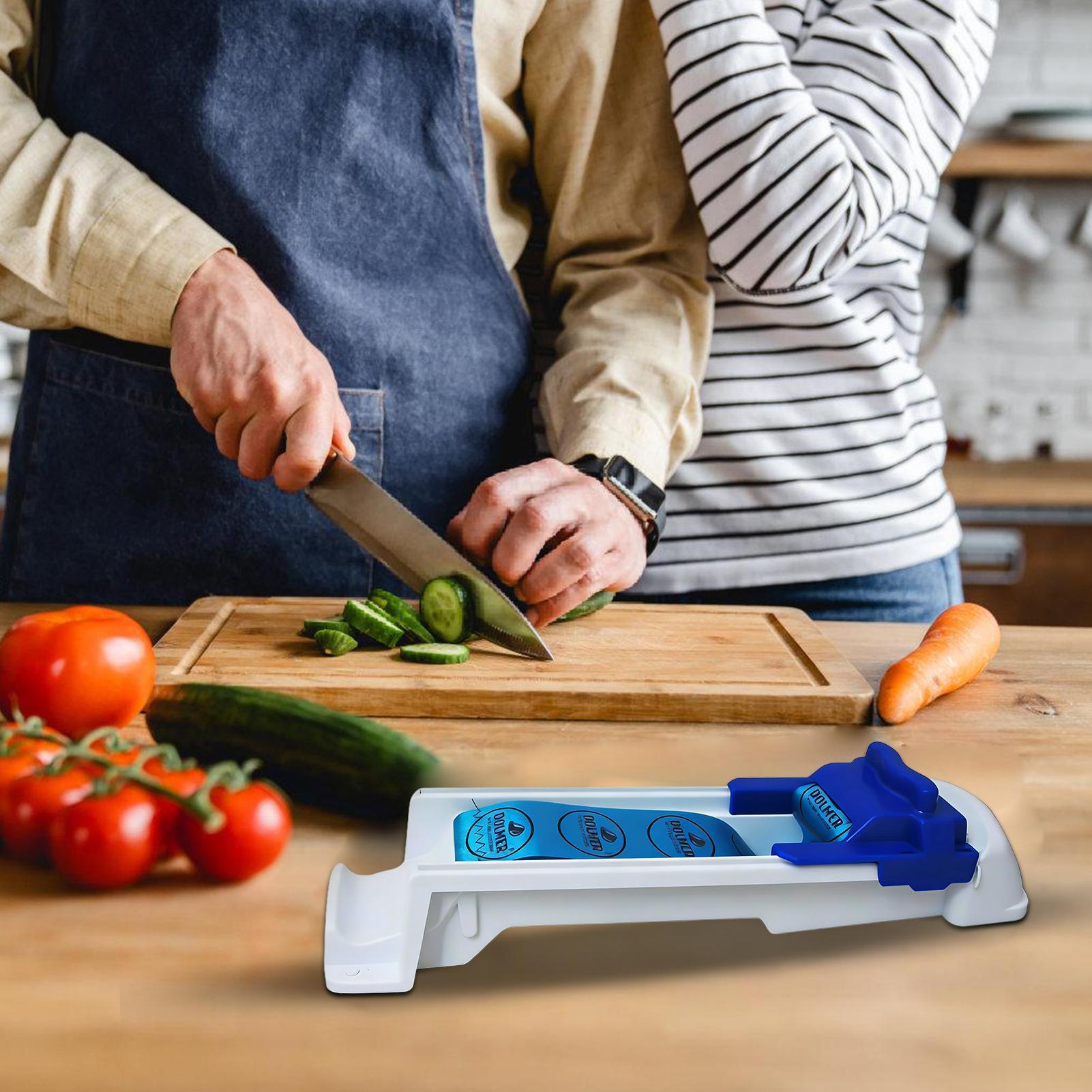 1pc White And Bule Vegetable M - مراجعة Kitchen Gadgets Dropshipping وسعره