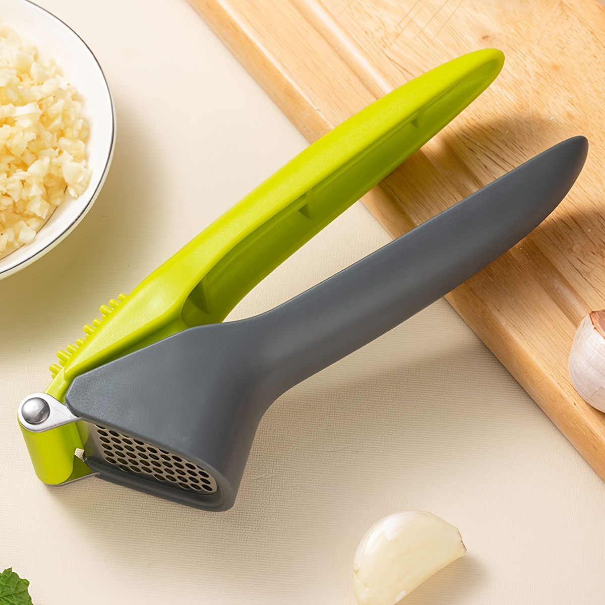 1pc Manual Garlic Press & Minc - مراجعة Manual Garlic Press وسعره