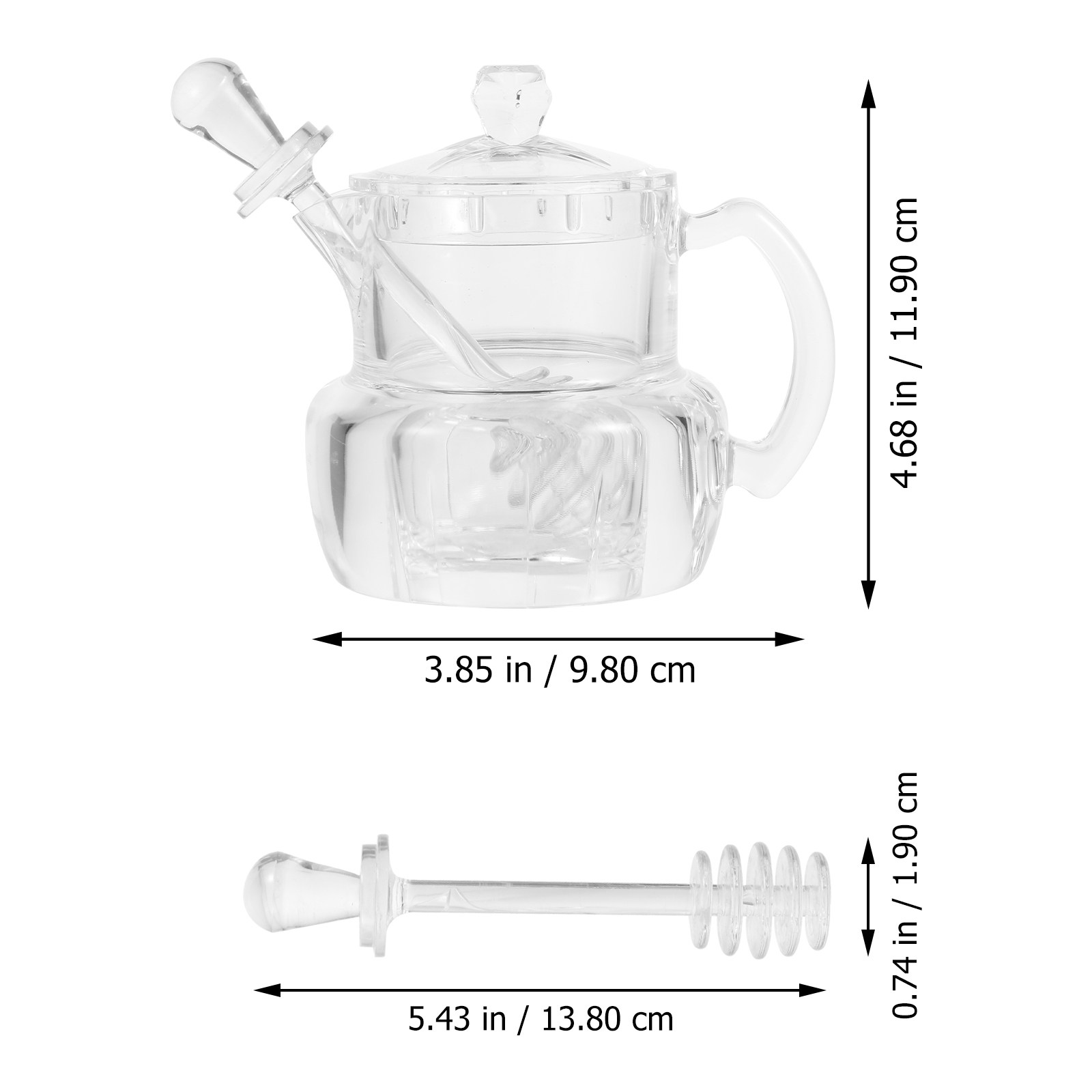 1Set Acrylic Honey Jar with Di - مراجعة Kitchen Gadgets Dropshipping وسعره