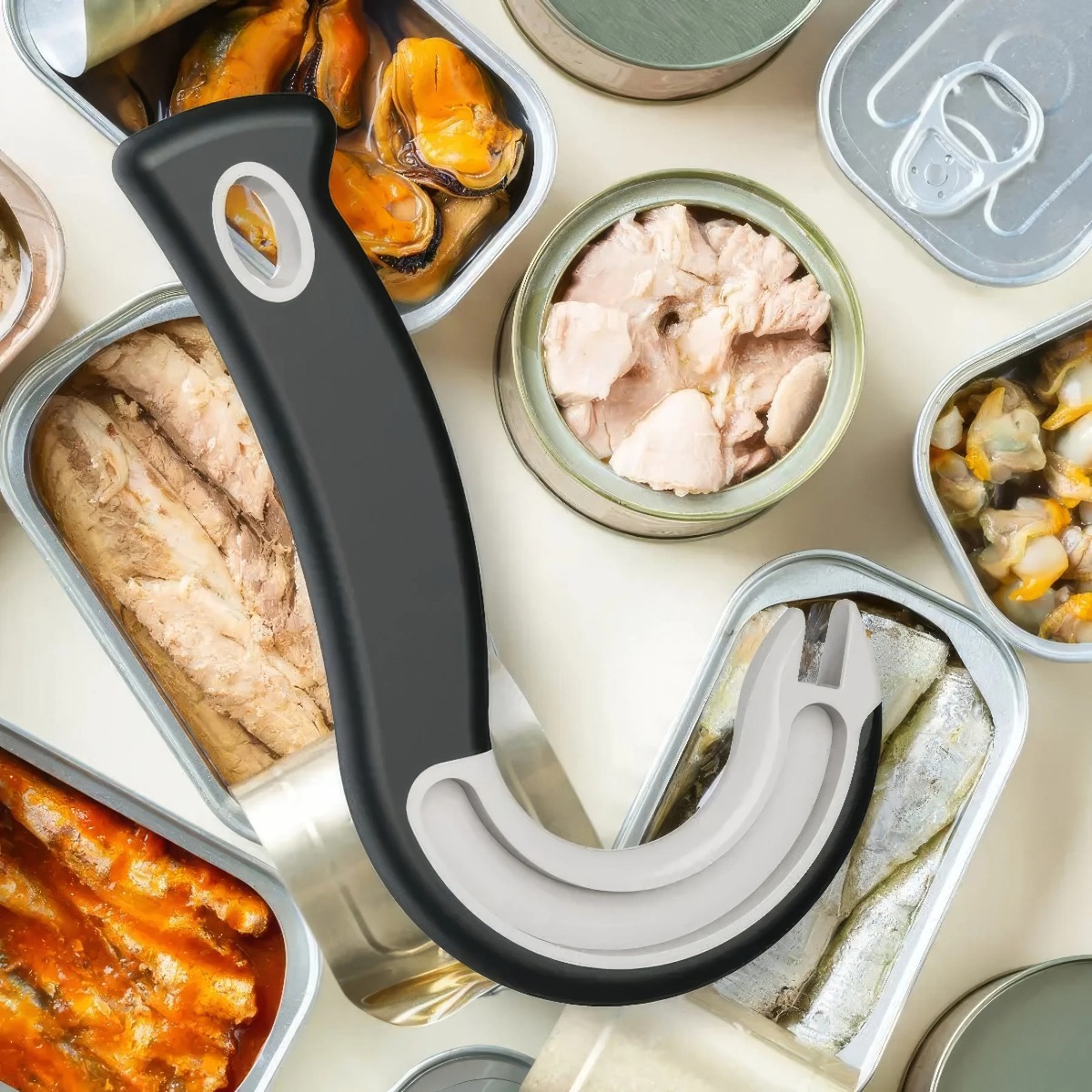 1Pcs Black Hook Type Can Opene - مراجعة Kitchen Gadgets Easy Life وسعره