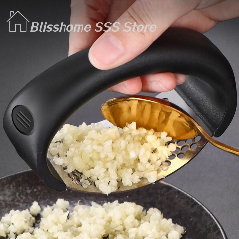 【S】Stainless Steel Garlic Pres - مراجعة Manual Garlic Press وسعره