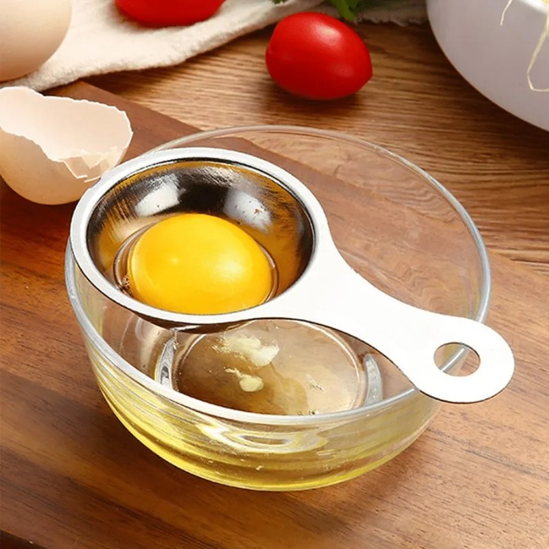 1pc Stainless Steel Egg Separa - مراجعة Egg Separator Tool وسعره