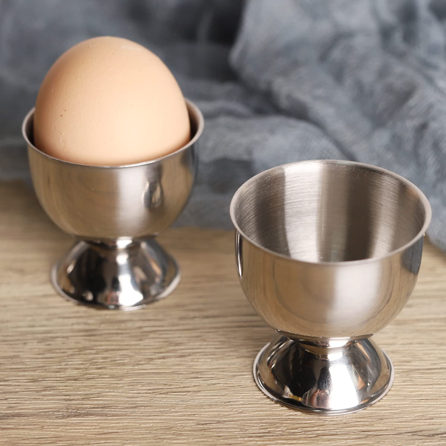 Stainless Steel Egg Cups Set H - مراجعة Kitchen Gadgets For Gifts وسعره