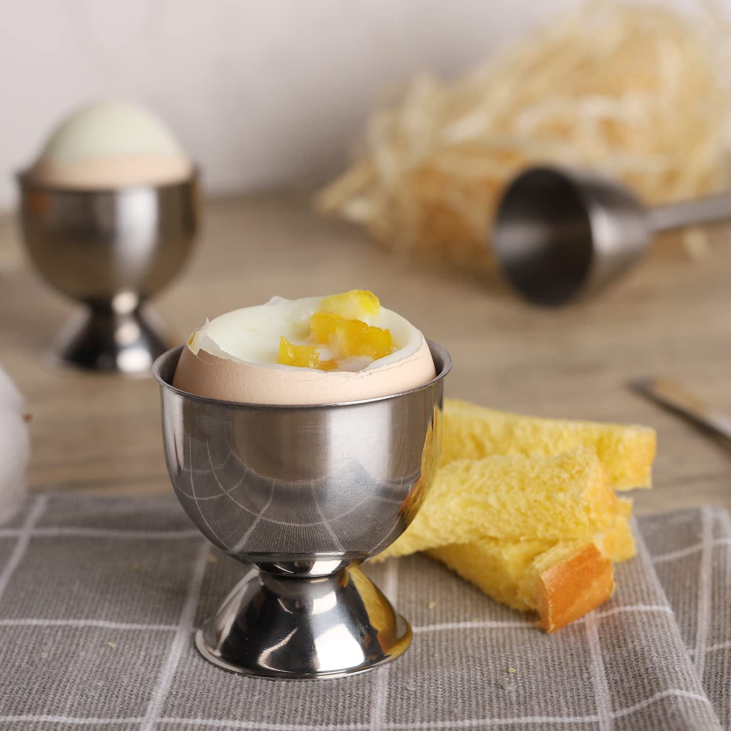 Stainless Steel Egg Cups Set H - مراجعة Kitchen Gadgets For Gifts وسعره