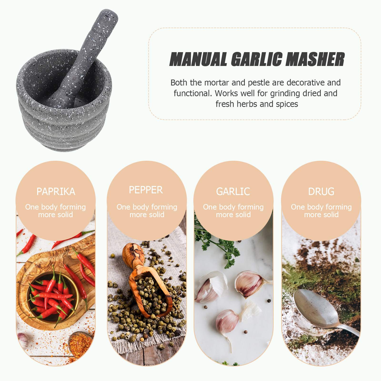 Garlic Grinder Plastic PP Pres - مراجعة Kitchen Gadgets For Gifts وسعره