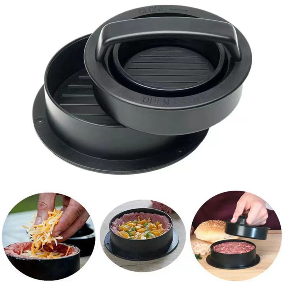Round Hamburger Burger Press B - مراجعة Kitchen Helper Gadgets وسعره